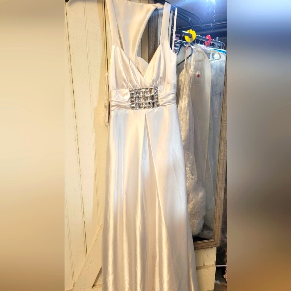 Elegant White Evening Gown